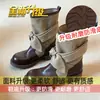 Botas western femininas de estilo retrô, design de nicho e modernas para outono/inverno de 2026, com laço, material em lona, cano curto e estilo de bota de cavaleiro.