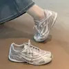 Zapatillas de Entrenamiento Alemanas Transpirables de Malla con Suela Gruesa para Mujer 2026 Nuevo Estilo Retro de Verano Casual Deportivas Zapatos de Papá Tenis Blancos
