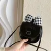 Bolsa de Ombro Única Infantil Desenho Animado Bolsa Transversal para Meninas Estilo Coreano Menina Laço Bolsa Pequena Versátil Estilo Fashion