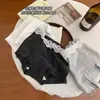 Roupa íntima feminina de algodão puro de alta qualidade com borda de renda, estilo europeu, para outono e inverno, sem costura, respirável e amiga da pele, Boxer Brief