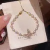 Pulseira de Pérolas Irregular Ajustável Estilo Francês, Design de Nicho, Pulseira Versátil, Luxo Leve, Sensação de Alto Padrão, Joias para Atacado