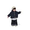 Abrigo Corto de Algodón Floral para Niñas Otoño e Invierno, Sudadera Cálida Forrada de Felpa para Niños, Sudadera con Capucha Acolchada Estilo Bosque para Bebé Niña