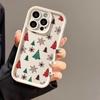 Padrão de Natal Adequado para Capa de Celular iPhone 17 Pro Max 16 Apple 17 Fosca 14/15 Premium 13 Furo Fino