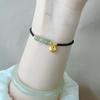 Pulseira de Bolsa Abençoada de Jade Imitação Hetian Jade para Mulheres DIY Pulseira de Contas de Vidro Estilo Simples Estilo Chinês Outlet de Fábrica