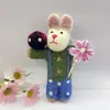 Muñeca Colgante de Fieltro de Lana Hecha a Mano Nepalí Linda Oveja Conejo Llavero Cadena de Bolso Decoración de Bolso Producto Terminado