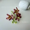 3 cabezas de flores artificiales de lirio de rocío, kit de materiales para manualidades, accesorios para el cabello, coronas de flores, accesorios para decoración de paredes, venta al por mayor transfronteriza.