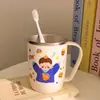 Un Juego de Cuatro Vasos para Enjuague Bucal Familiar para Uso en Casa 304 Lindos de Acero Inoxidable para Niños Apariencia Elegante Pareja Cepillado de Dientes y Lavado Dibujos Animados Ins