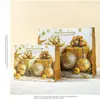 Bolsas de regalo de Navidad Shiyi, coloridas bolsas de regalo con árbol de Navidad de papel dorado, bolsas de mano, stock de fábrica, impresión de logotipo disponible