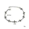 Nuevo Pulsera de Cadena Trenzada con Espinas de Hip Hop Transfronteriza Europea y Americana Acero de Titanio Estilo Frío Estilo de Pareja Joyería de Mano