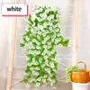 Enredadera Artificial de Flor de Campanilla Planta Colgante Colgante de Pared Flor Falsa Flor Trompeta Flor de Pared