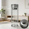 Taza de Té de Regalo con Logo Impreso, Regalo Souvenir, Taza de Agua de Vidrio de Borosilicato Alto Resistente a Altas Temperaturas, Taza Publicitaria, Taza de Vidrio de Doble Pared
