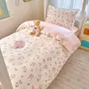Nuevo Juego de Ropa de Cama de Algodón 100% para Dormitorio de Estudiantes Universitarios de 2026, Funda de Edredón de Algodón Puro, Sábana Plana Individual, Sábana Ajustable, Ropa de Cama