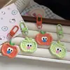 Nuevo Llavero de Manzana a Cuadros KT Dulce Ins Corazón de Chica Linda Suave Lindo Estudiante Accesorios Colgantes para Mochila Lote