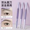 Cuchillo de recortar cejas de doble filo artefacto para afeitar cejas tipo seguridad salón de belleza antiarañazos especial para hombre y mujer principiante novato