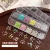 Productos de Venta Caliente Transfronterizos: Nuevos Accesorios para Uñas Pixinxi, Flor de Cinco Pétalos Dulce y Fresca Tridimensional, Accesorios de Decoración para Uñas con Perlas