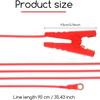 Cable de batería 8/10 AWG con pinza de cocodrilo de cobre rojo para puente de cerca eléctrica agrícola para conectar el cable de alimentación