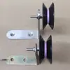Polea con soporte para paso de alambre, polea fija, tornillo de zinc color acero inoxidable, alambre, polea textil, polea guía para máquina cardadora, guía de alambre