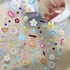 Lindas Pegatinas para Uñas Jelly de Emojis de Xiaohongshu, Calcomanías para Uñas de Línea Graffiti 3D DIY de Alto Valor