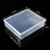 Caja rectangular transparente de plástico PS caja de embalaje para tapones para los oídos transparentes caja de embalaje para almacenamiento de materiales pequeños de bricolaje caja de cosméticos