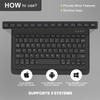 Funda Protectora para Tableta iPad A16 de 11 pulgadas, Funda de Cuero con Teclado Bluetooth de 10ª Generación de 10.9 pulgadas y Ranura para Lápiz