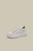 Zapatos Blancos de Suela Gruesa con Bloques de Color para Mujer 2024 Nuevos Tenis Casuales con Plataforma de Punta Redonda Retro Cómodos y Versátiles