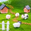 Micropaisaje de musgo, creativo, lindo, cordero, cerdo, granja, bricolaje, jardinería, paisajismo, accesorios, miniadornos