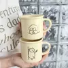 Taza linda y adorable, taza de cerámica de alta calidad con un diseño elegante, adecuada para uso doméstico como taza para beber o taza de café, y se puede personalizar para parecerse a una taza de esmalte