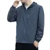 Chaqueta Cortavientos Casual para Hombre, Nueva Moda de Marca para Primavera y Otoño, Delgada, con Capucha, Abrigo Deportivo Holgado para Hombre