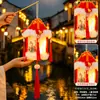 Novas Lanternas 2026 Estilo Chinês Infantil Portátil Luminosa Pequena Lanterna de Flor Hanfu Lanterna de Palácio Adereços de Fotografia