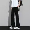 Jeans de Micro-bota Elásticos de Color Claro para Hombres Mujeres Primavera Nuevos Tallas Grandes Gorditos Cintura Alta Adelgazantes Forma de Pera Pantalones Acampanados