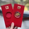 Oro Puro 999 Princesa, ¡Por Favor Hazte Rica! Nuevo Estilo Sobre Rojo Pegatina para Teléfono Regalo para Reunión Anual de la Empresa Contrato