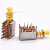 Interruptor de Tecla Recta Amarillo Ps22E05 Interruptor de Auto-Bloqueo Tecla Recta Interruptor Sin Bloqueo Botón Pulsador