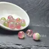 Contas Redondas de Crisoprásio Verde Gelo Rosa Flor de Pessegueiro da Primavera Jade Pêssego Contas Soltas Atacado Acessórios para Pulseiras Colares DIY Joias