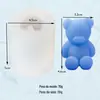 Molde de vela de gesso de aromaterapia de urso 3d estilo coreano decoração epóxi animal tridimensional sentado assando mousse bolo molde