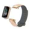 Correa de Reloj Adecuada para Fitbit Charge6, Conector Metálico Charge5, Correa de Reloj Magnética de Silicona Transpirable Apta para la Piel