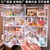 Soporte de Exhibición de Comida y Juguetes, Estante de Almacenamiento de Botellas de Vino en Miniatura, Caja de Almacenamiento de Figuras de Juguete, Acrílico Transparente