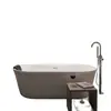 Banheira de Hidromassagem Autoportante Colorida de Acrílico para Adultos, Tamanho Pequeno, Sem Instalação, Dupla Camada Isolada, Moderna