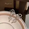 Pendientes Geométricos de Zirconia Estilo Francés, Pendientes Personalizados con Diseño Hueco de Nicho, Pendientes de Perlas Ligeros de Lujo y de Gama Alta