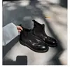 Botines Chelsea plisados de piel de caballo lavada para mujer, Nuevos Botines de chimenea elásticos Vintage Otoño/Invierno 2026, Botas Martin de suela gruesa