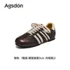 Zapatillas de Entrenamiento Alemanas Augustus de Suela Blanda para Mujer, Nueva Colección Otoño 2026, Tenis Casuales Estilo Ballet Retro Marrón con Tacón Oculto