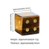 Dados de cristal natural de 16 mm transfronterizos, herramienta de puntuación para juegos de mesa recreativos, tallados de piedra en bruto, dados de piedra semipreciosa de ángulo recto