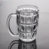 Caneca de Cerveja com Alça, Copo de Vidro Espesso e Durável, Grande Capacidade, Copo de Água para Restaurante, Presente de Negócios para Homens