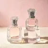 En stock: Botella de perfume de vidrio de 15 ml, botella vacía, botella recargable portátil de alta gama, botella rociadora de perfume, botella de vidrio