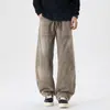 Ropa de Hombre Fengshe / Nueva Tendencia Primavera y Otoño Retro Americano Corte Holgado Dobladillo Curvo Jeans Moda Hombre Pantalones Largos