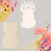 Decoración de Búho de Madera Transfronteriza Piezas de Madera para Pintura Creativa Infantil DIY Gato Fiesta Navideña Adornos Colgantes Hechos a Mano