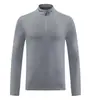 Camisa nueva de manga larga con media cremallera de secado rápido para primavera y otoño, camiseta atlética transpirable para deportes y fitness, entrenamiento, running y como camiseta de entrenador