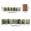 Decoración de estante de gabinete de escritorio de página de libro antiguo estilo chino, pantalla pequeña para hotel, club, sala de estudio, sala de té