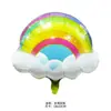 Nubes Arcoíris Sol Globo de Papel de Aluminio Set Decoración Fiesta de Cumpleaños para Niños Bebé Arreglo Cara Sonriente Nube Blanca Gafas