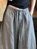 ¡Muy recomendable! Pantalones grises de corte holgado y caída, con pierna curva, para mujer, estilo ins de otoño, casuales y adelgazantes, tipo bombacho