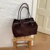 Bolso de mano tipo tote vintage de gran capacidad y estilo relajado, nuevo bolso de hombro coreano de nicho para el otoño 2026